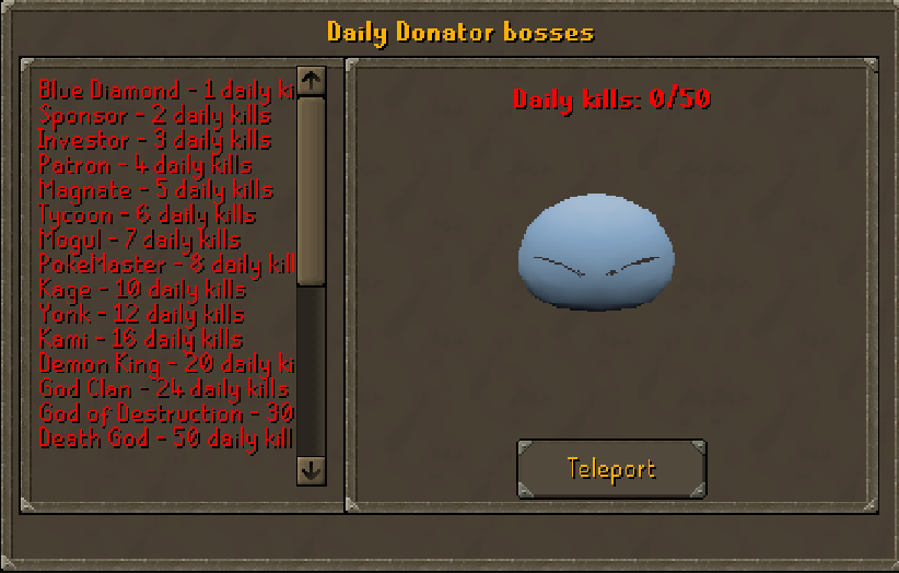 Daily Donator Boss